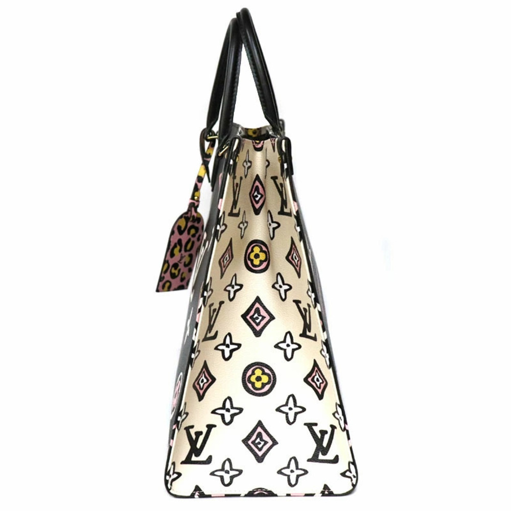 LOUIS VUITTON OnTheGo Graphic Wild Heart Leopard Giant Tote Hand Shoulder Bag - Picture 4 of 6